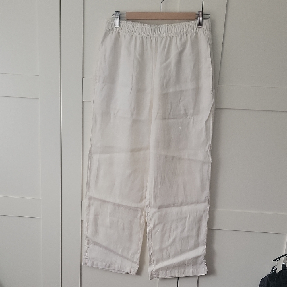 ❄️3/$30 Andrea Jovine Cream Linen Pants
